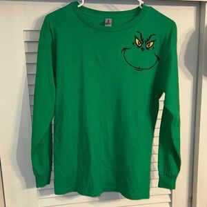 THE GRINCH Green Kids Long Sleeve Shirt UNISEX Gildan large
